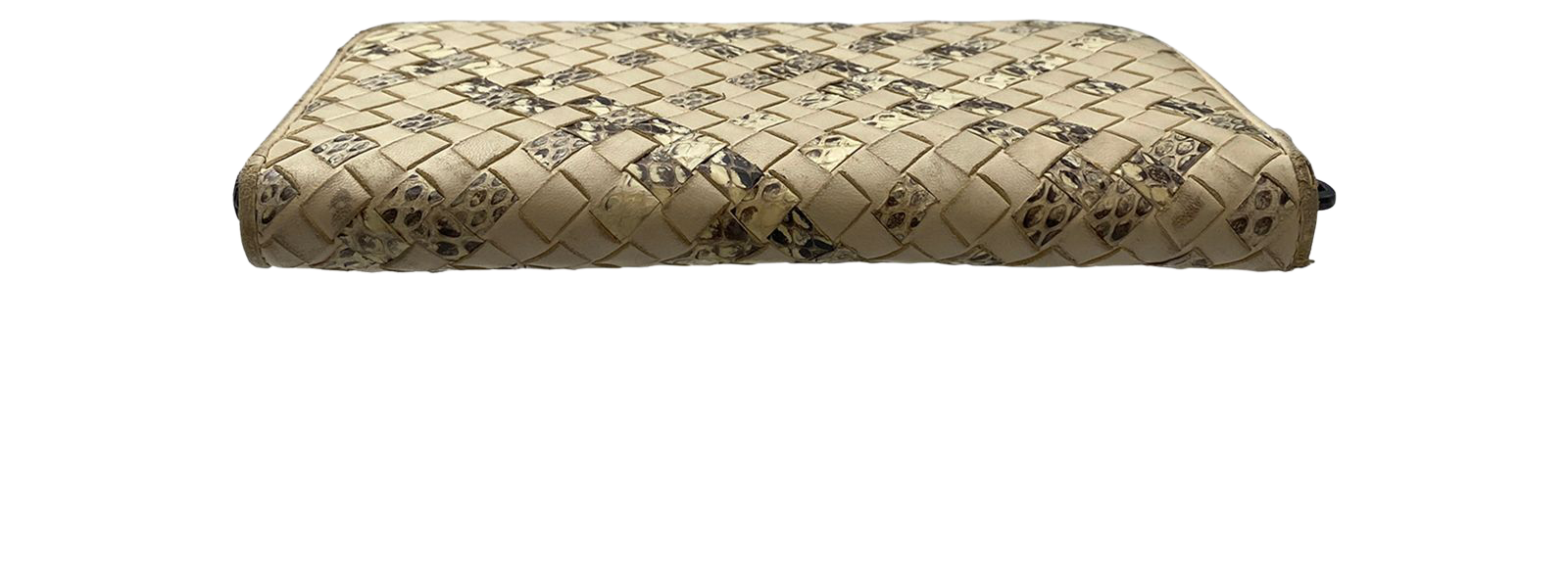 Bottega Veneta Intrecciato Billetera, 134&euro;, Accesorios, Beige, Animal - Pitón, Vista superior