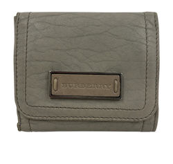 Burberry Billetera, Piel, Gris, 3