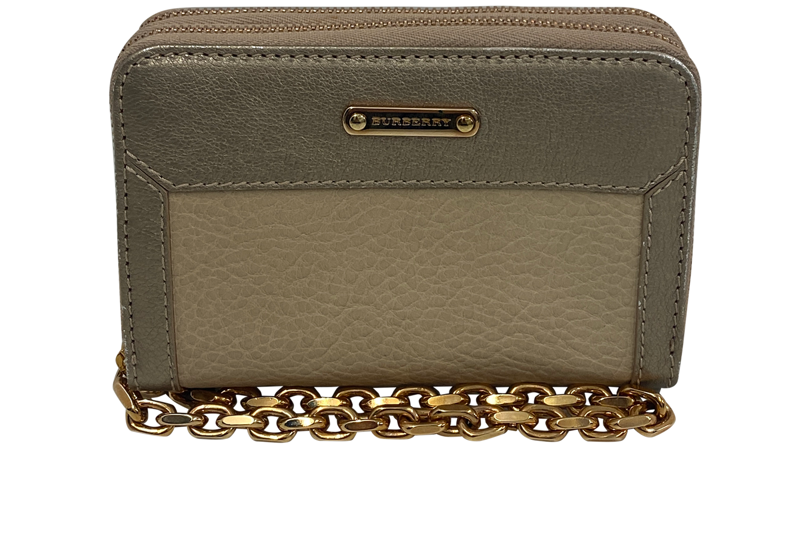 Burberry Billetera, 100&euro;, Accesorios, Beige/Oro, Animal - Piel, Vista frontal