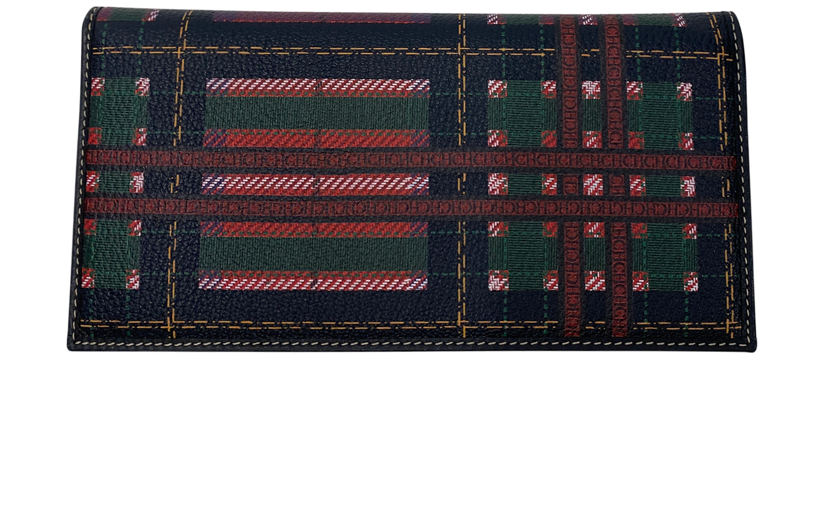 Carolina Herrera Billetera, 100€, Bolso, Amarillo/Azul/Rojo/Verde, Canvas - General, Vista frontal