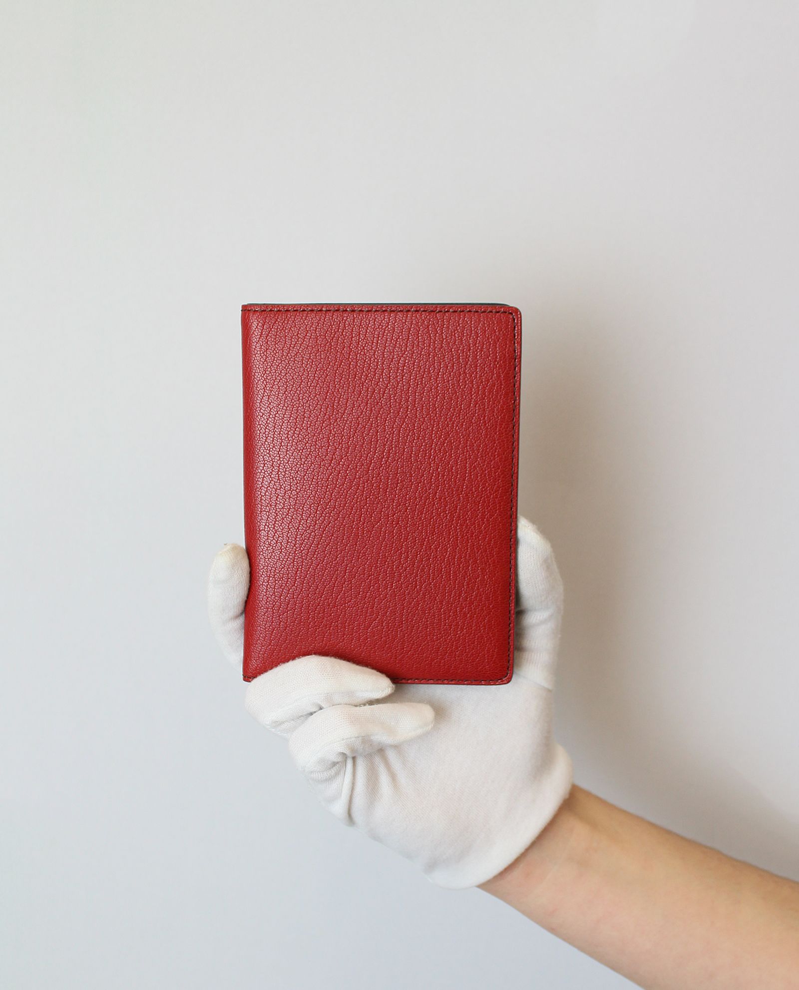 Cartier Porta Pasaporte, 100&euro;, Rojo, Animal - Piel, Vista frontal