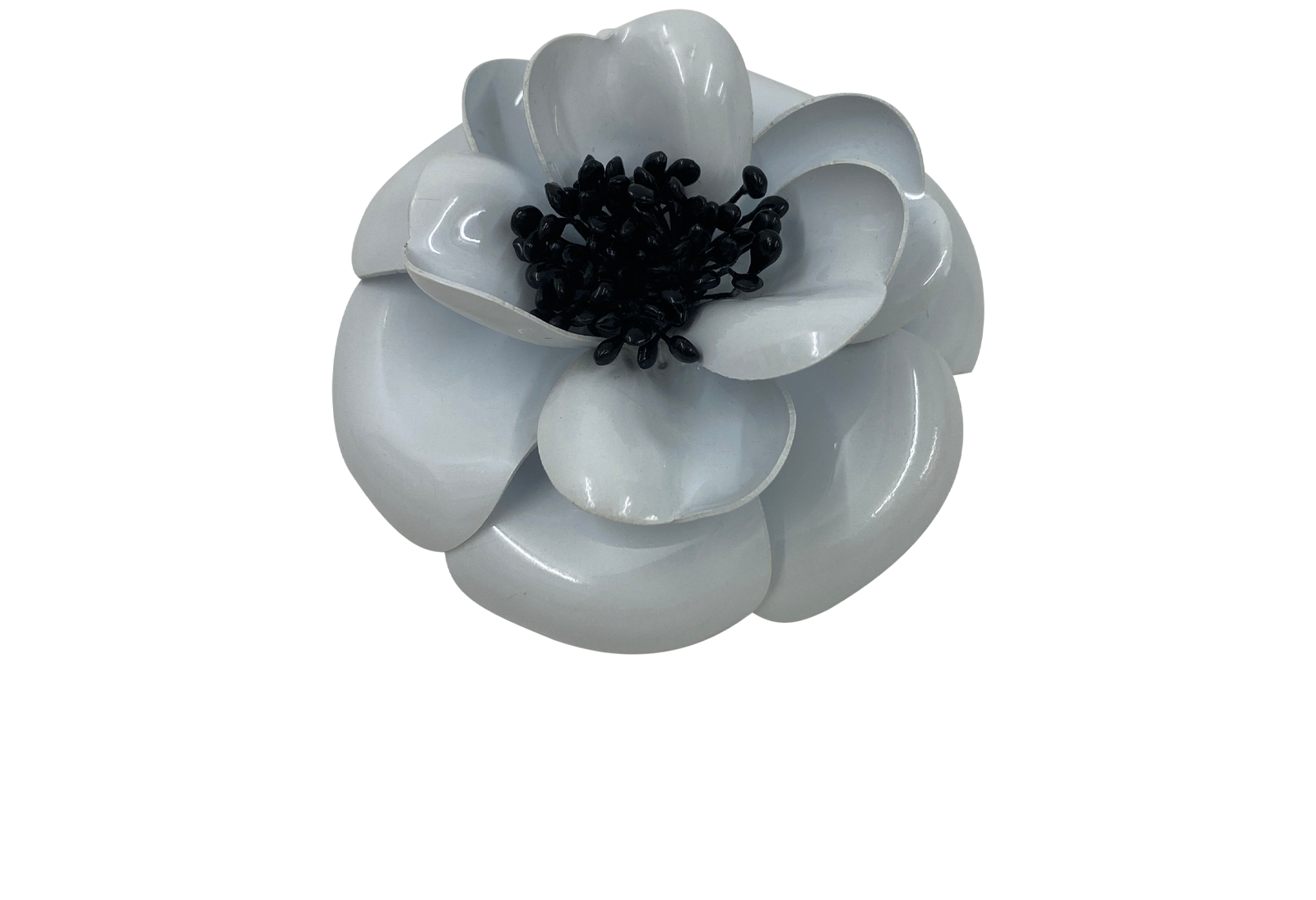 Chanel Broche Camelia, 302€, Accesorios, Blanco, Tafetán - Acetato, Vista frontal