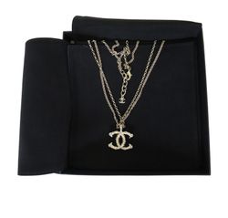 Chanel Collar, Metal, Plateado,A18, Box, DB,4