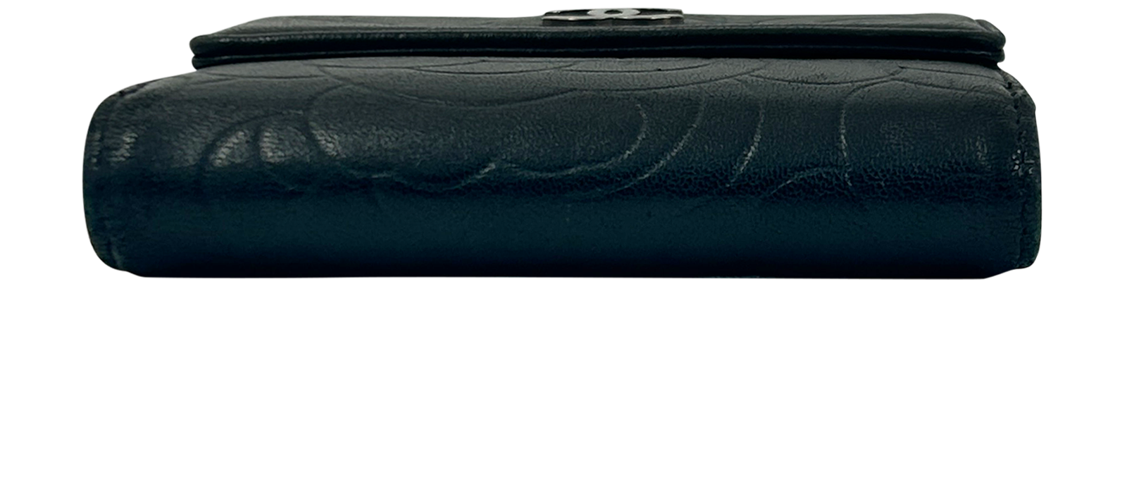 Chanel Billetera Camelia, 440€, Accesorios, Negro, Animal - Piel, Vista superior