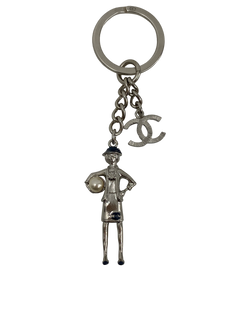 Chanel Charm Amuleto, Plateado, 3. DB, BOX.Q13