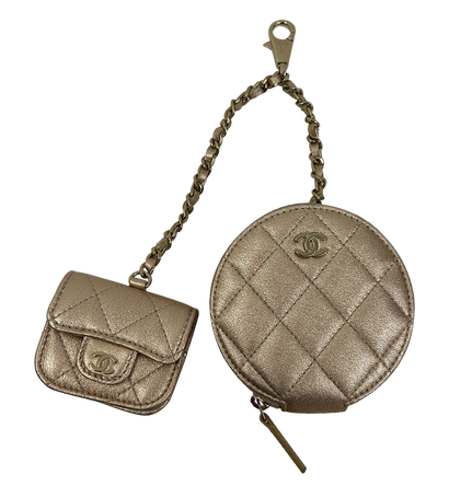 Chanel, 990&euro;, Bolso, Oro, Animal - Piel, Vista frontal