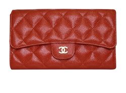 Chanel Long Wallet,Caviar,Naranja,20530409,4