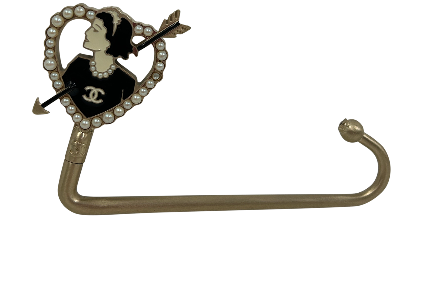 Chanel Cuelga Bolso, 315&euro;, Accesorios, Negro/Oro, Metal - Cobre, Vista frontal