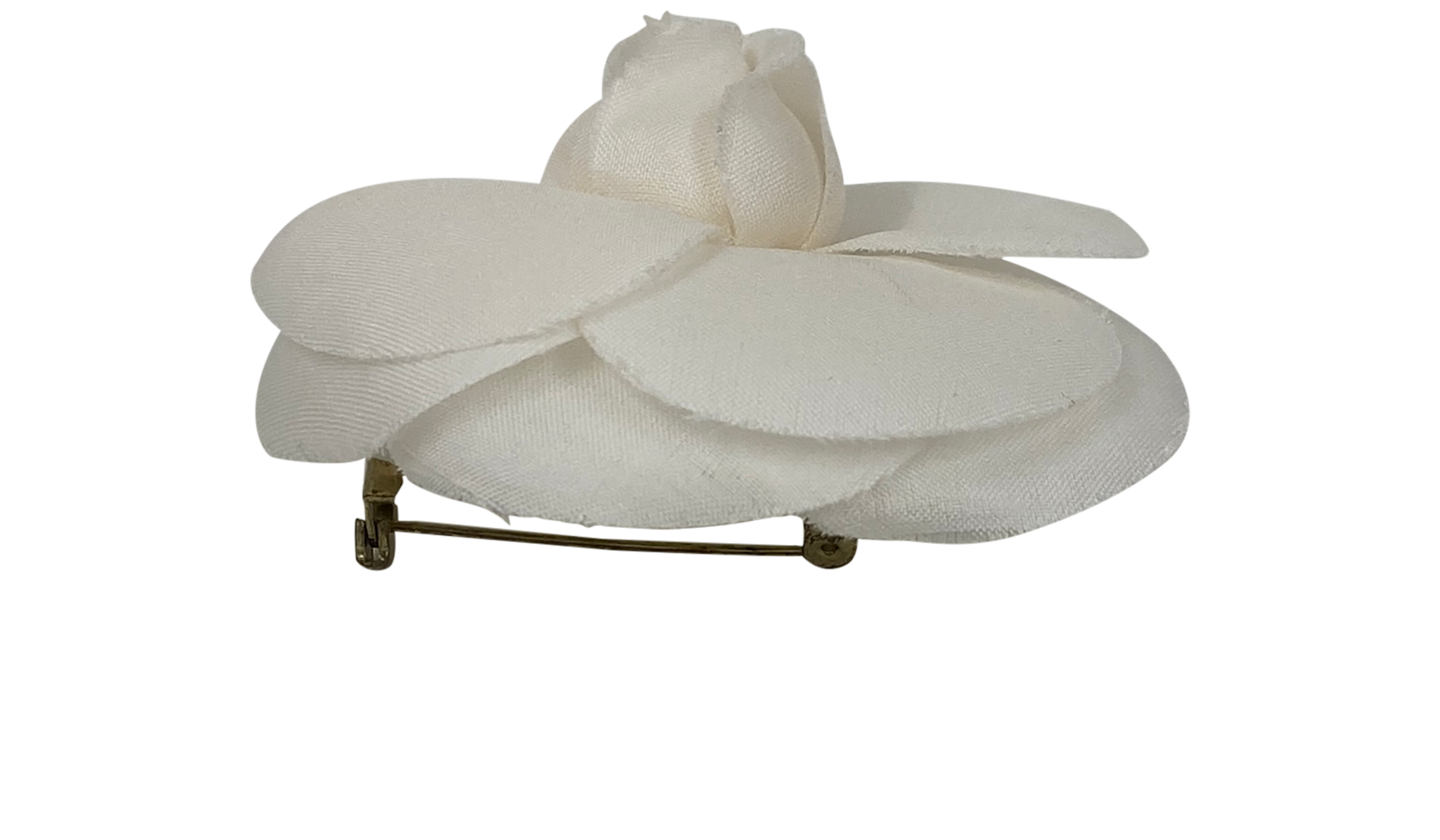 Chanel Broche Camelia, 190&euro;, Accesorios, Blanco, Tejido - General, Vista superior