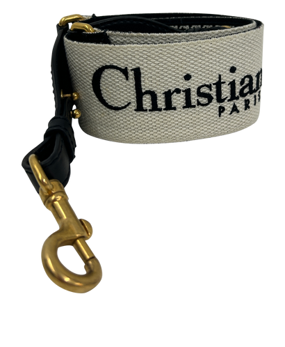 Christian Dior Strap Mountaigne, 420€, Accesorios, Blanco/Negro, Tejido - General, Vista frontal
