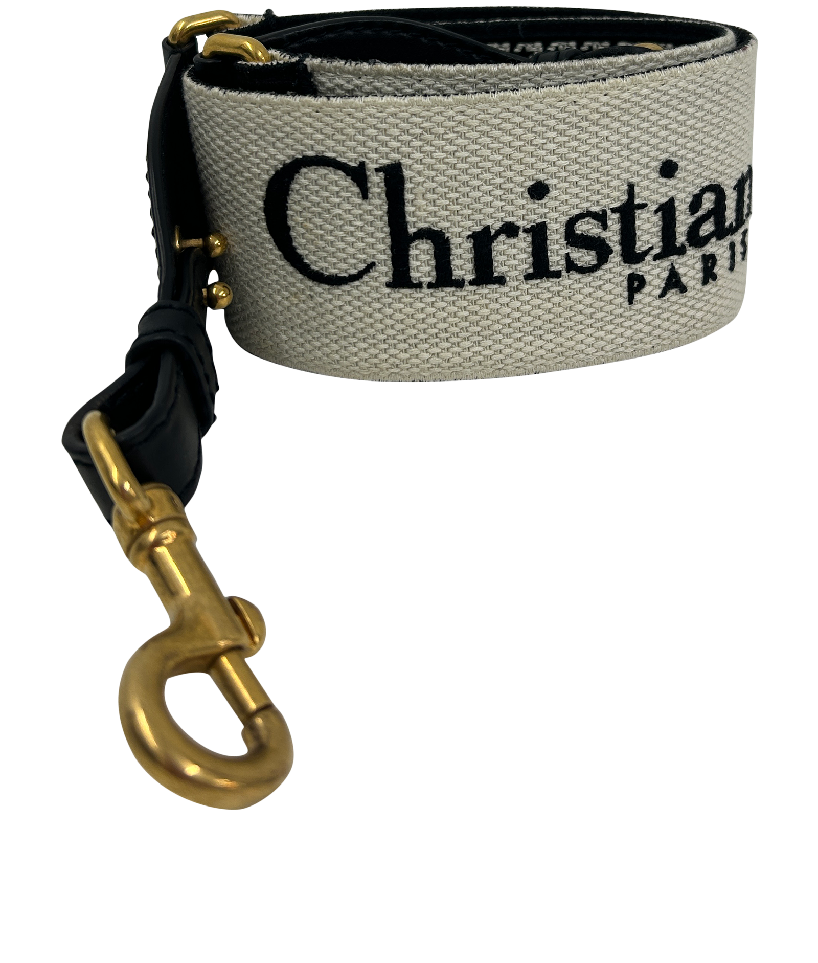 Christian Dior Strap Mountaigne, 420€, Accesorios, Blanco/Negro, Tejido - General, Vista frontal