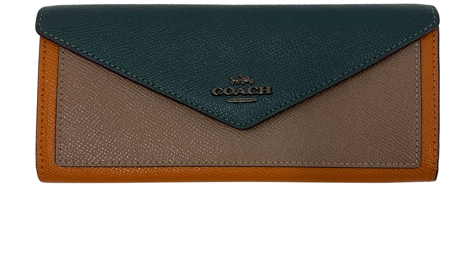 Coach Billetera, 60&euro;, Accesorios, Beige/Naranja/Verde, Animal - Piel, Vista frontal