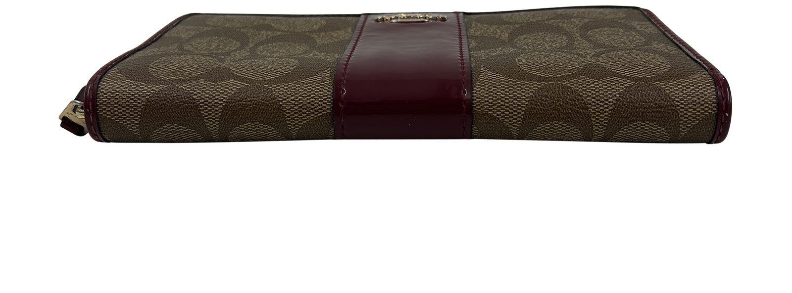 Coach Billetera, 40&euro;, Bolso, Marrón/Rojo, Canvas - General, Vista superior