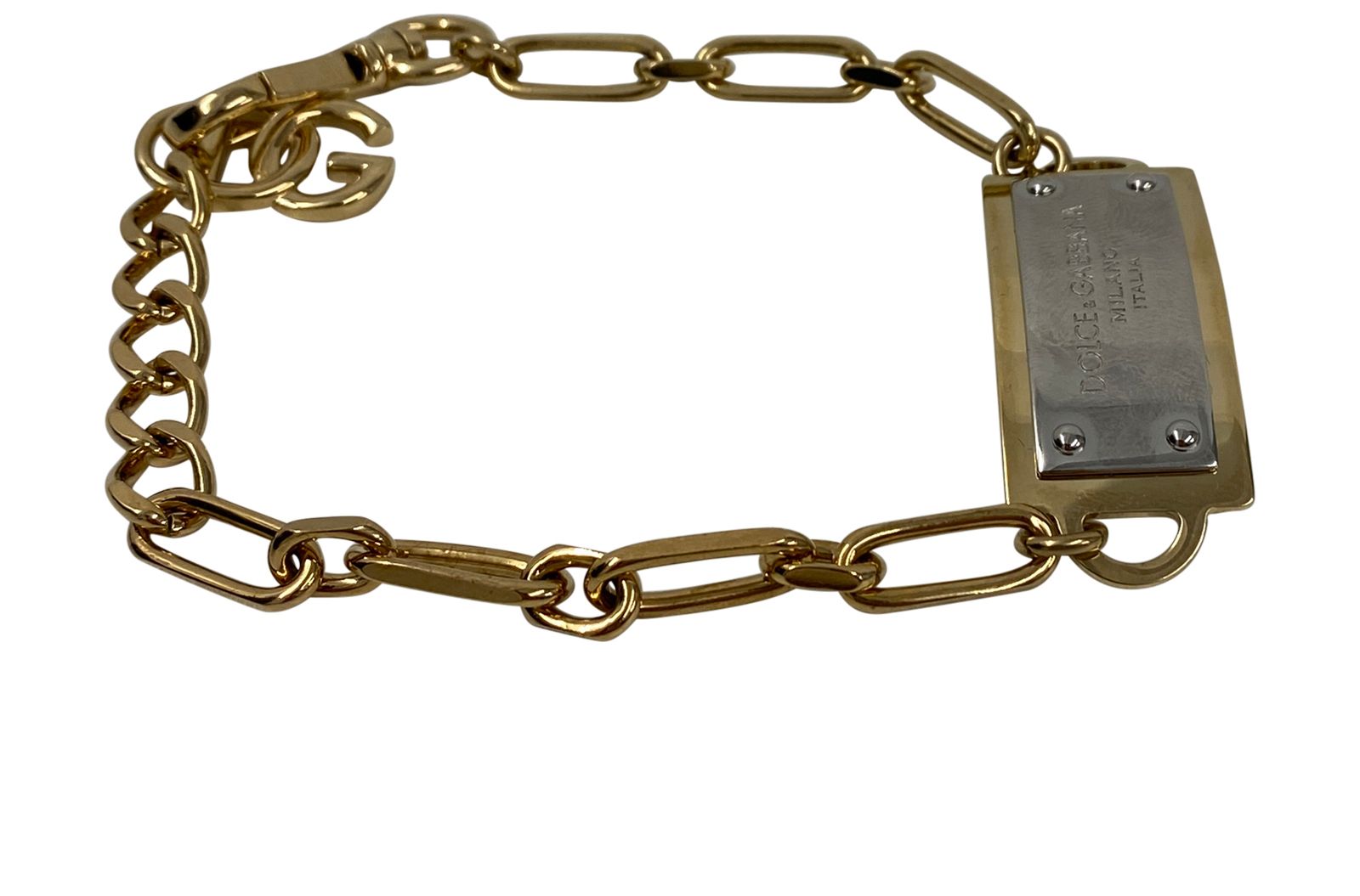 Dolce Gabbana Pulsera, 190€, Accesorios, Amarillo, Metal - Latón, Vista lateral