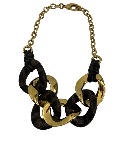 Fendi Collar, 320&euro;, Accesorios, Marrón/Oro, Animal - Piel/Metal - Acero inoxidable, Vista frontal