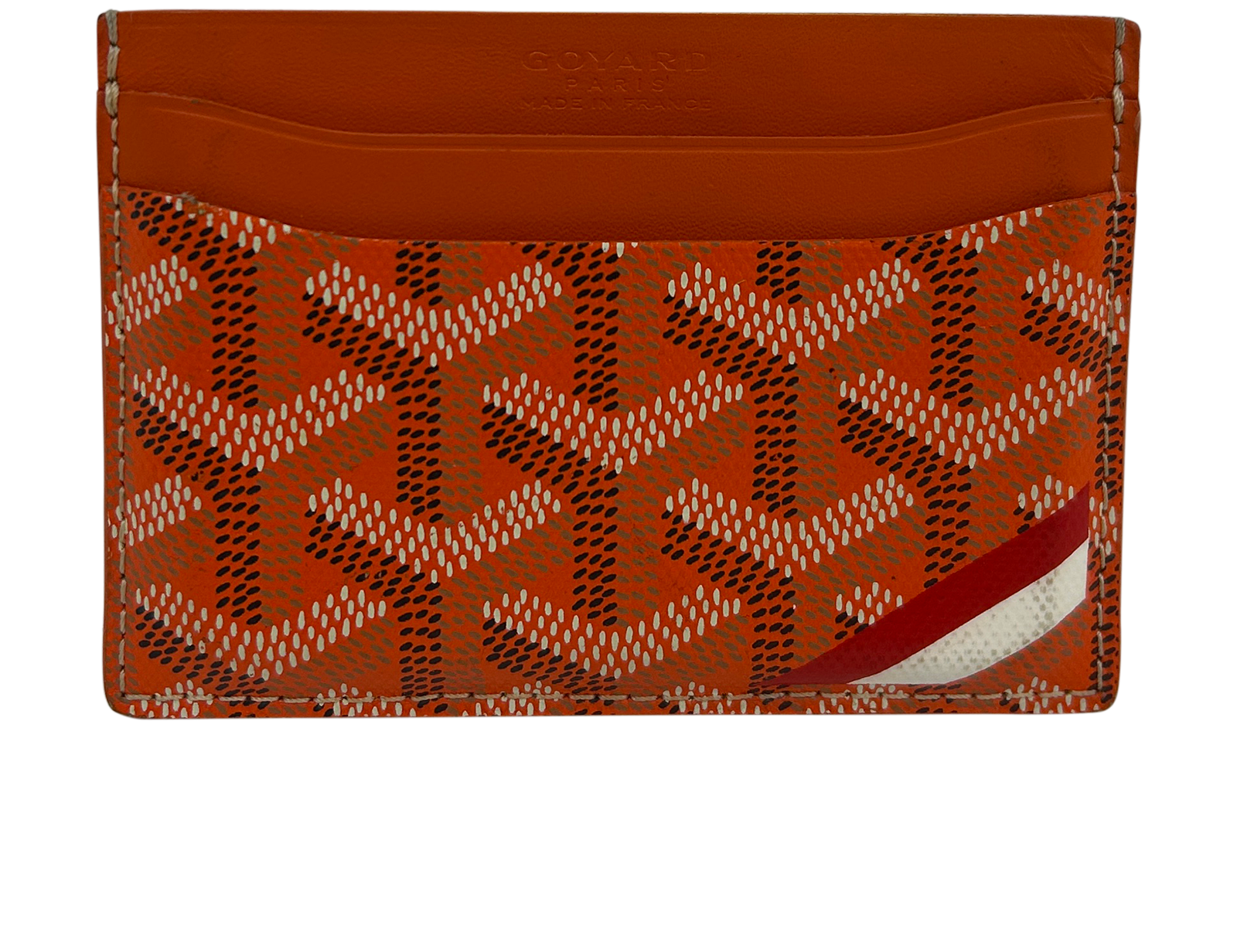 Goyard Tarjetero, 330&euro;, Accesorios, Naranja, Animal - Piel/Lona - General, Vista frontal