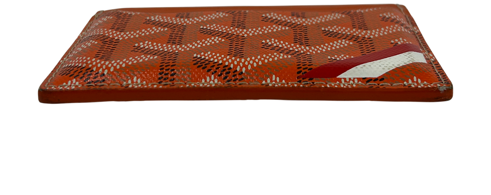 Goyard Tarjetero, 330&euro;, Accesorios, Naranja, Animal - Piel/Lona - General, Vista superior