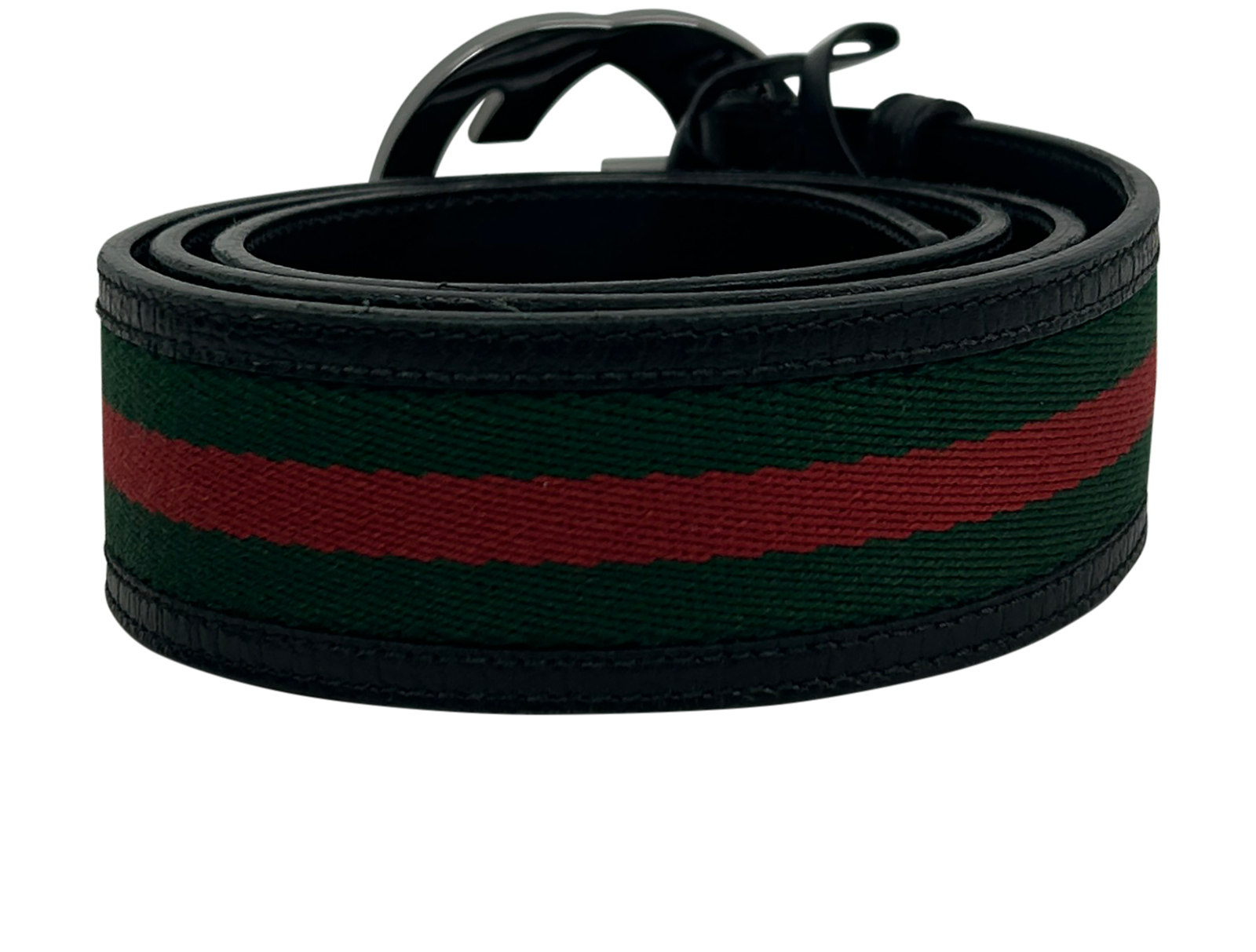 Gucci Cinturón, 200&euro;, Accesorios, Negro/Rojo/Verde, Animal - Piel/Tejido - General, Vista trasera
