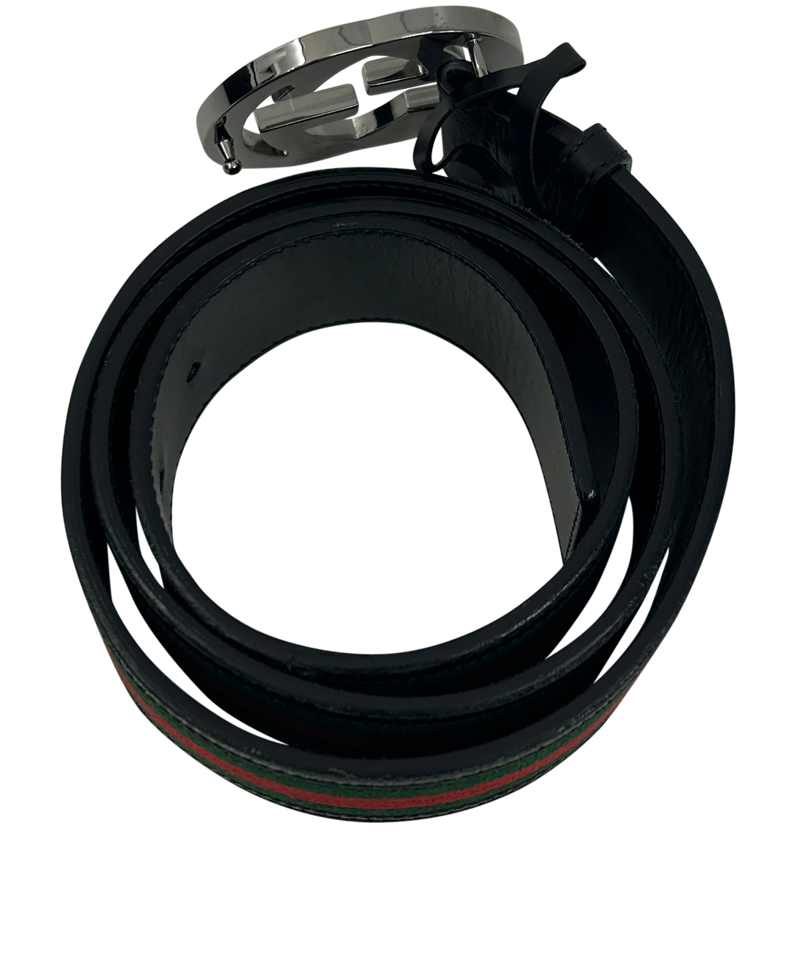 Gucci Cinturón, 200&euro;, Accesorios, Negro/Rojo/Verde, Animal - Piel/Tejido - General, Vista interior