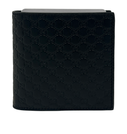 Gucci Billetera, Piel, Negro, Microguccisima,15413,5*