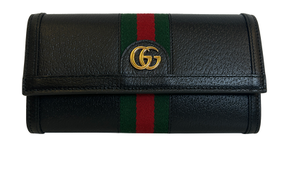 Gucci Billetera, 250&euro;, Accesorios, Negro/Rojo/Verde, Animal - Piel, Vista frontal