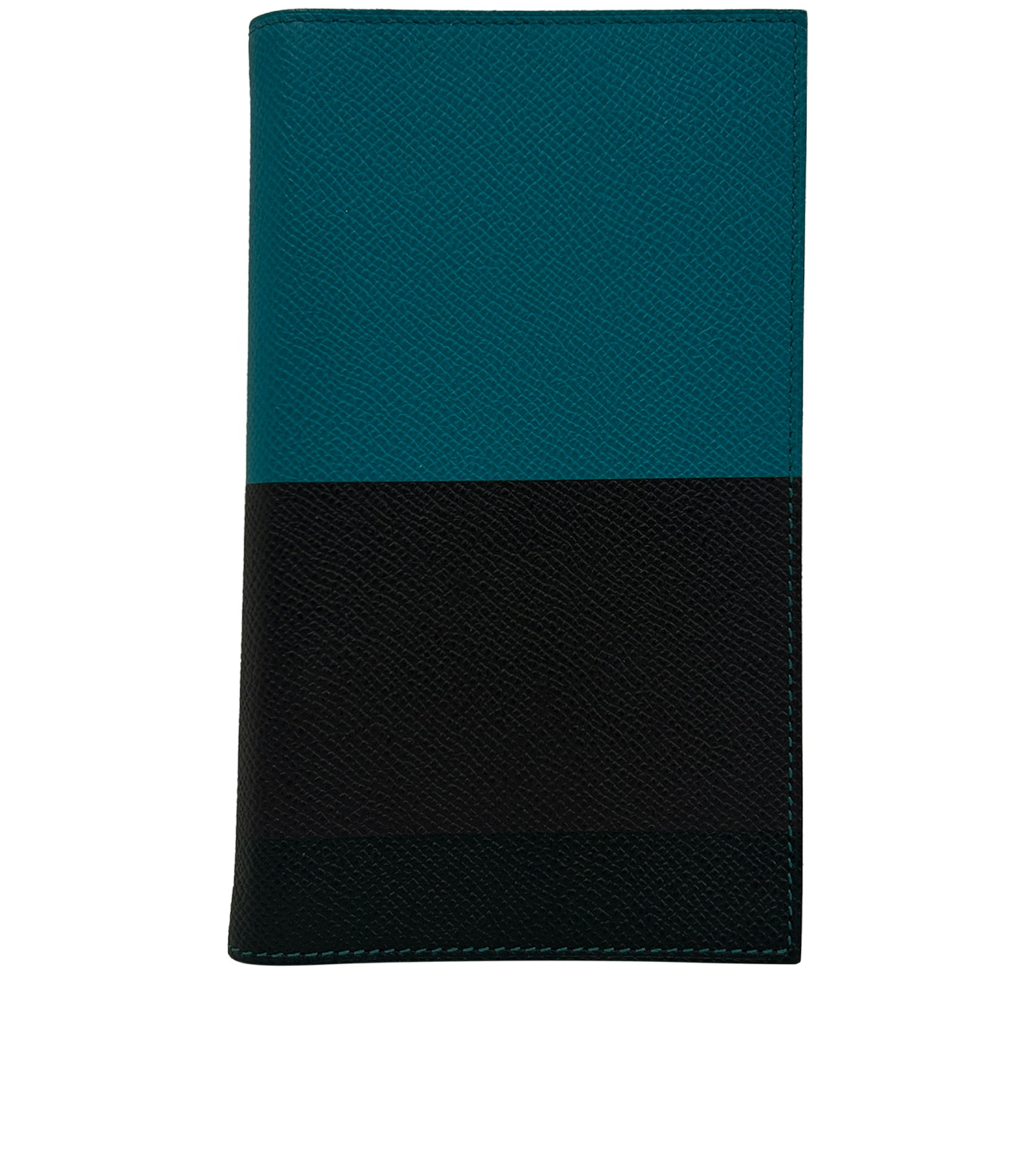 Hermes Portapasaporte, 240&euro;, Azul/Negro, Animal - Piel, Vista frontal
