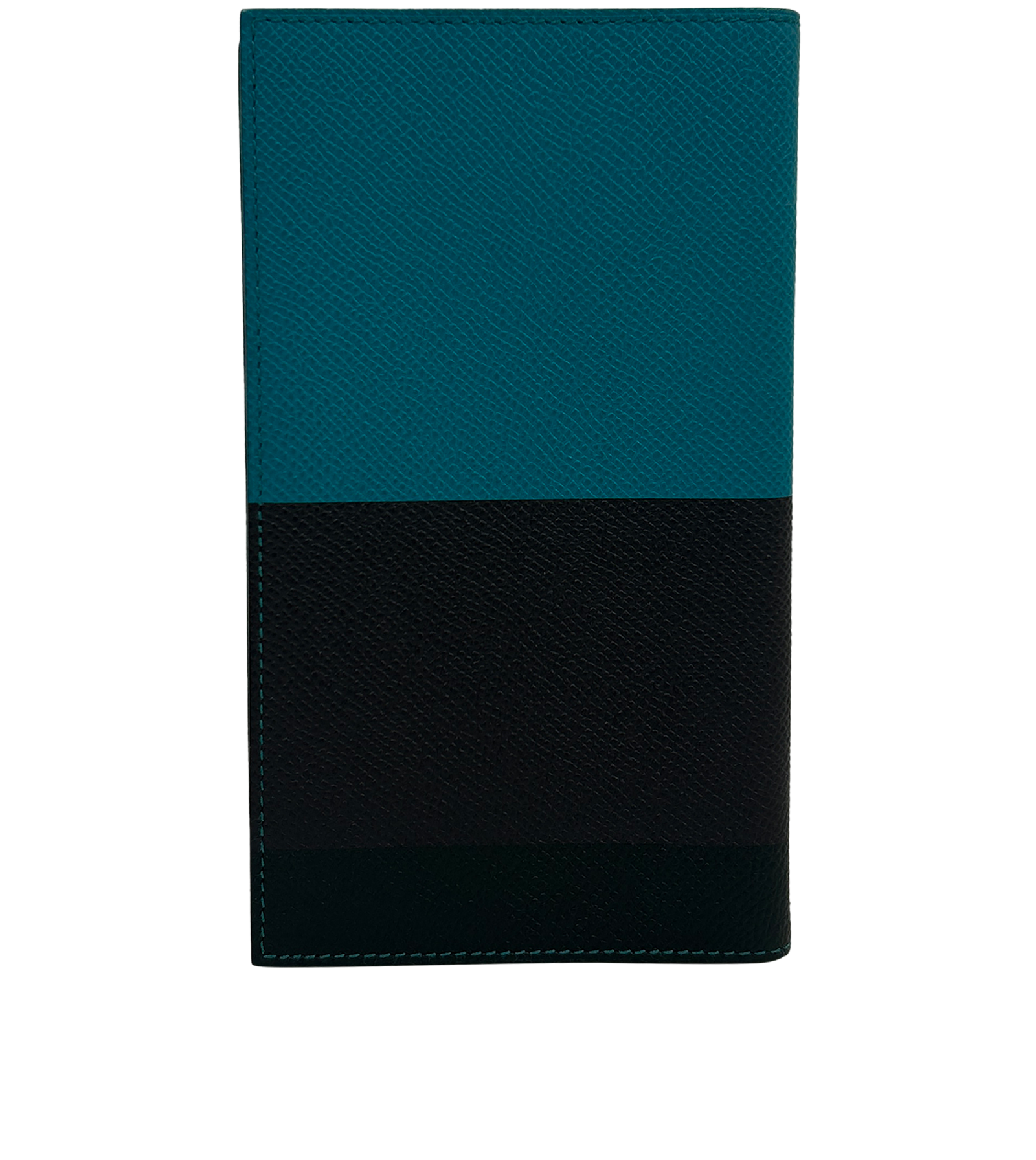 Hermes Portapasaporte, 240&euro;, Azul/Negro, Animal - Piel, Vista trasera