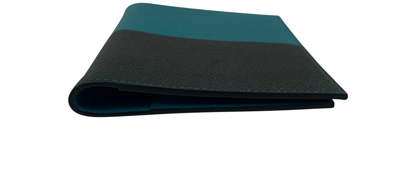 Hermes Portapasaporte, 240&euro;, Azul/Negro, Animal - Piel, Vista superior