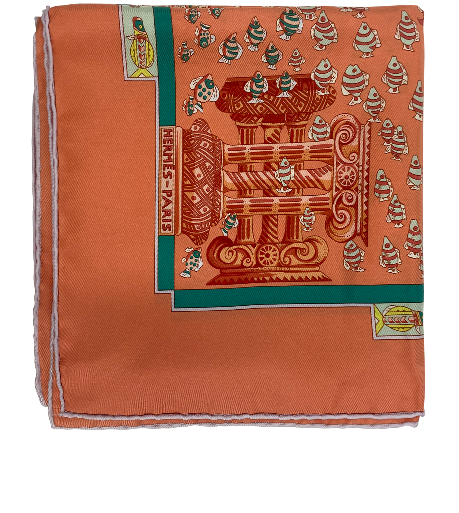 Hermes, 200&euro;, Accesorios, Naranja, Seda - General, Otros tipos de vista