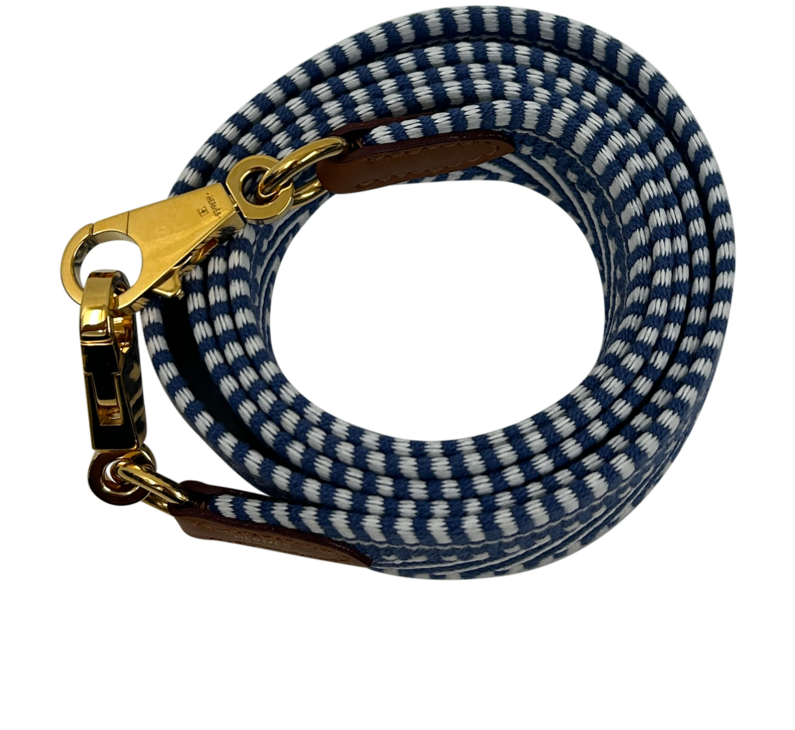 Hermes Strap Tejido Azul Blanco, 450&euro;, Accesorios, Azul/Blanco, Tejido - General, Vista interior