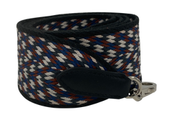 Hermés Bandolera Strap,Lona/Piel,Azul/Rojo,DB,BX,4