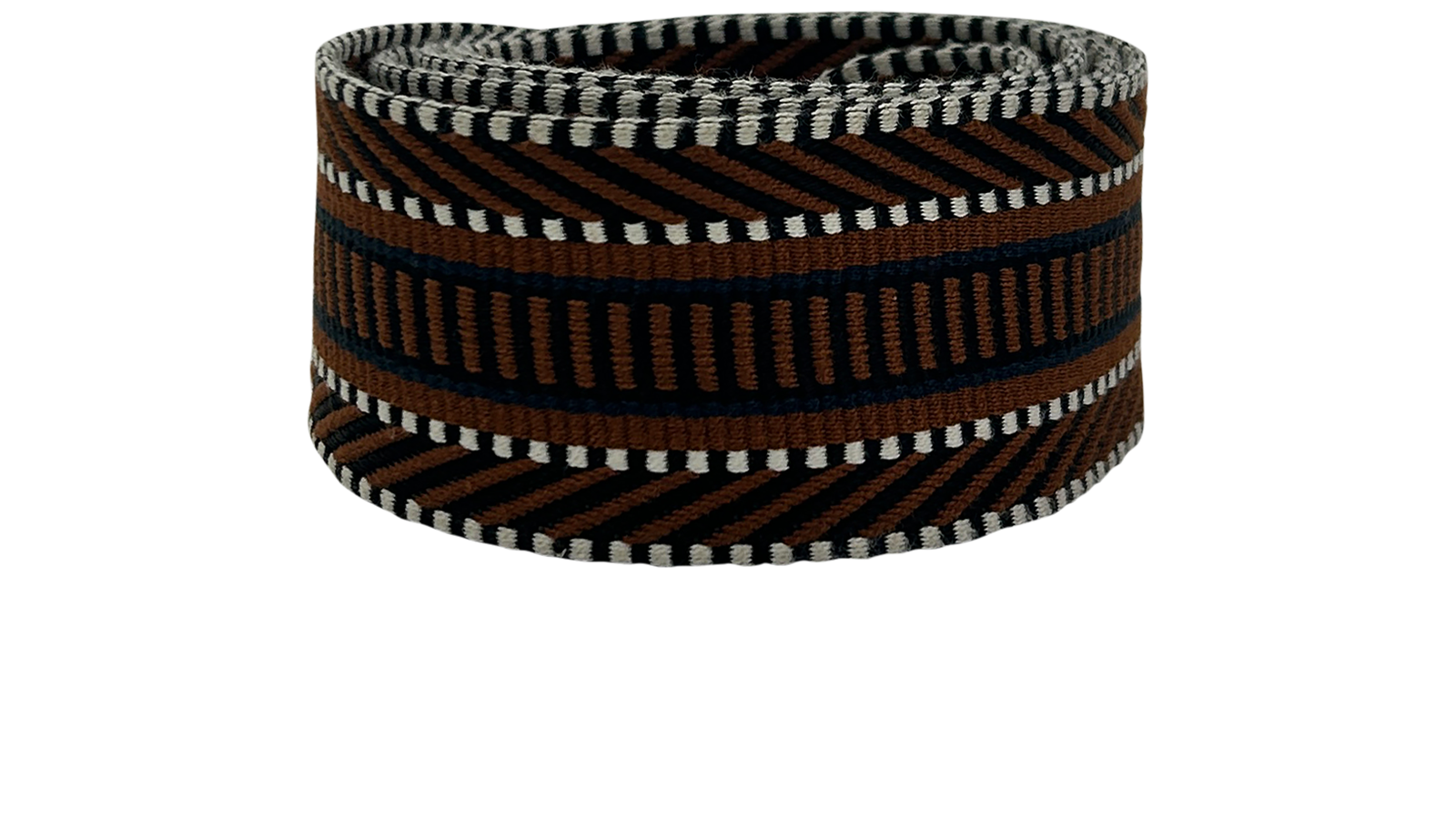 Hermés Correa, 891&euro;, Accesorios, Blanco/Marrón/Negro, Tejido - General, Vista trasera