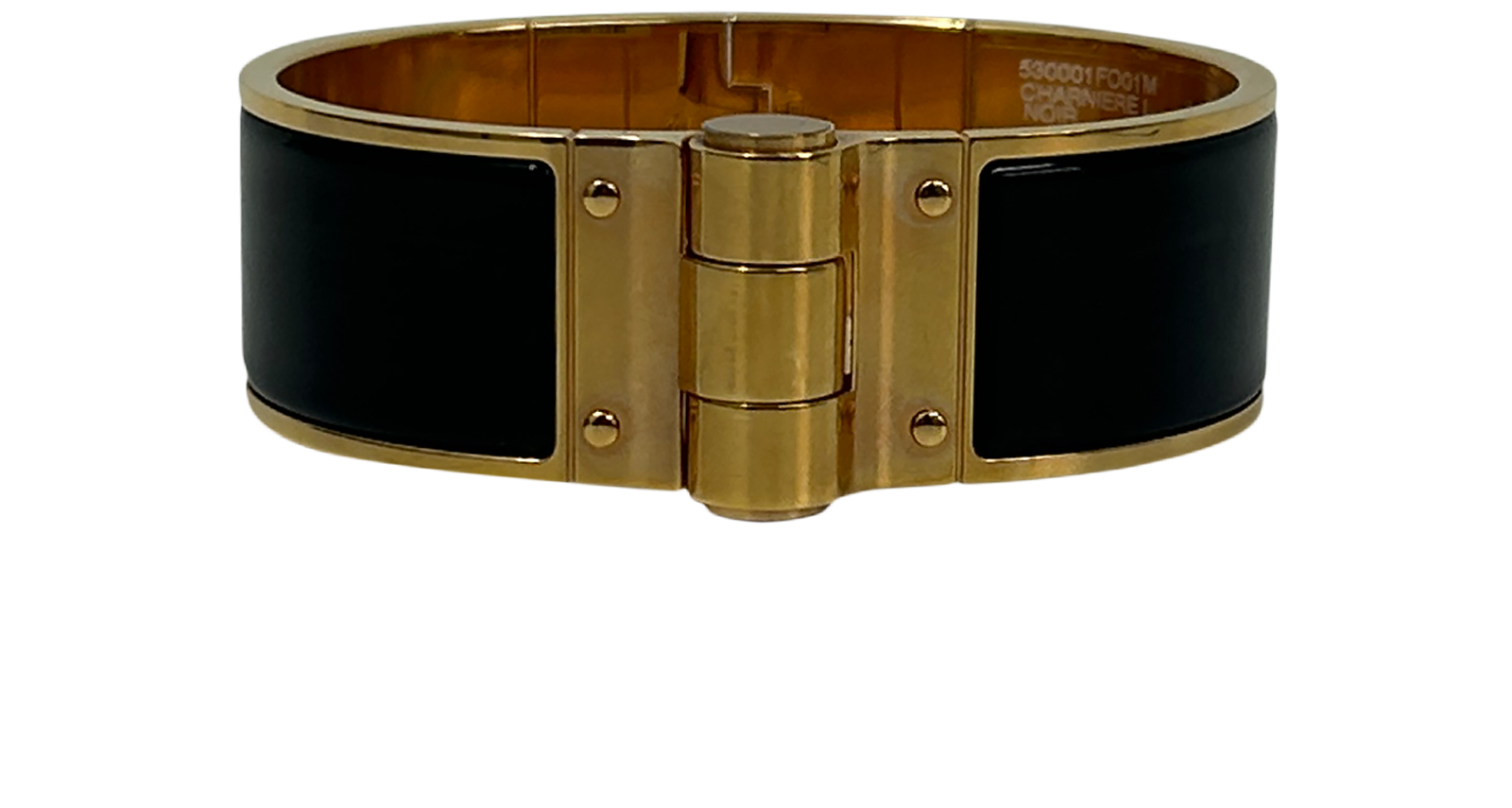 Hermes Brazalete, 420&euro;, Accesorios, Negro/Oro, Tafetán - Acetato, Vista frontal