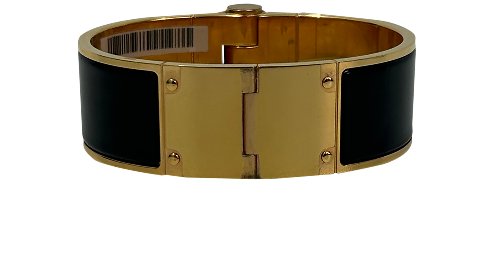 Hermes Brazalete, 420&euro;, Accesorios, Negro/Oro, Tafetán - Acetato, Vista trasera