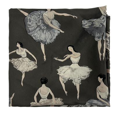 Hermes Pañuelo Ballet, 290&euro;, Accesorios, Gris, Seda - General, Vista frontal