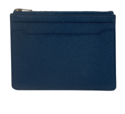 Hermes Tarjetero,Cremallera,Piel,Azul,W0,3