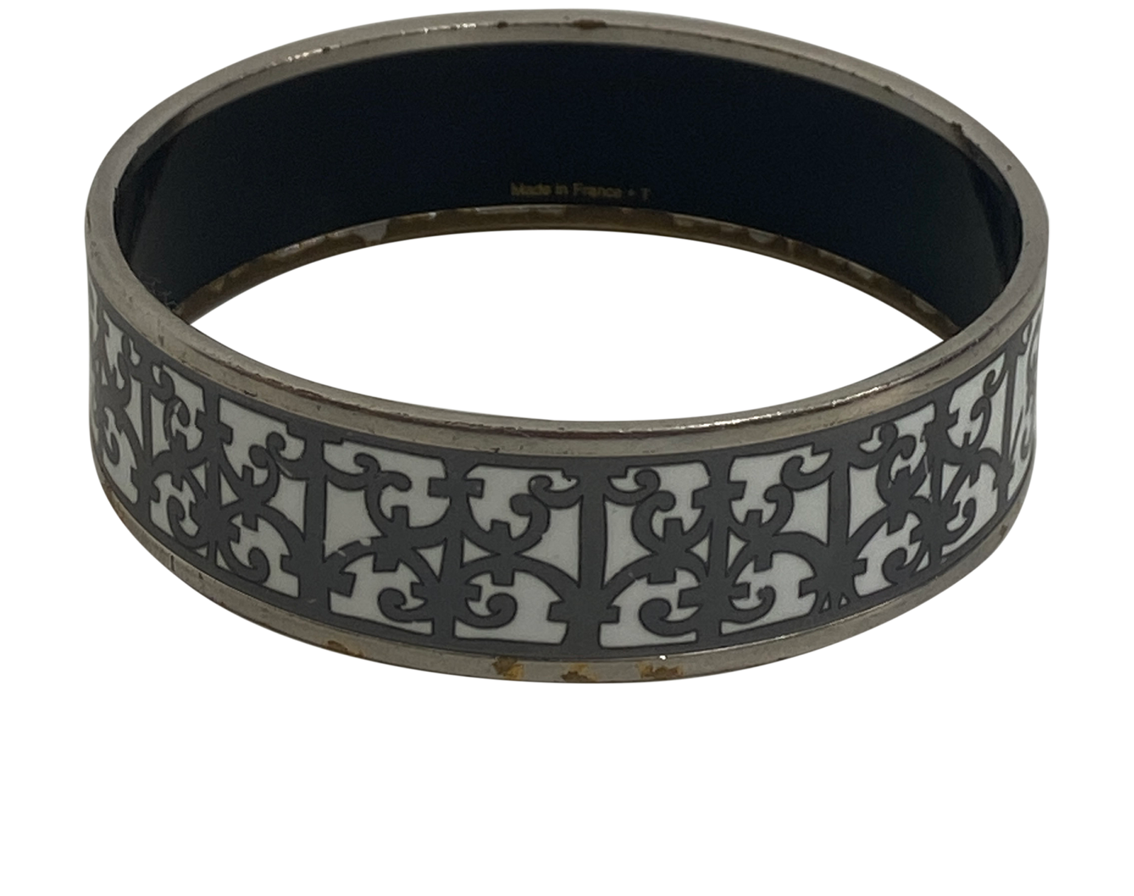 Hermes Pulsera, 167€, Accesorios, Blanco/Gris, Metal - Cobre, Vista trasera