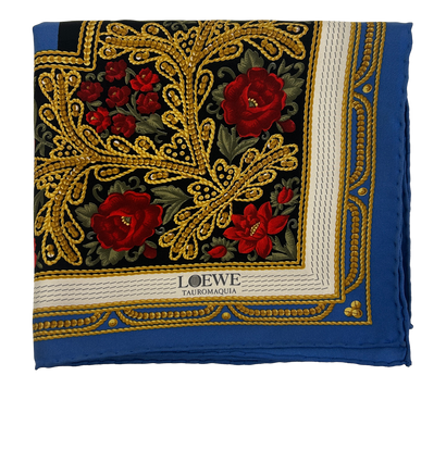 Loewe Pañuelo, 100€, Accesorios, Amarillo/Rojo, Seda - Satén, Vista frontal