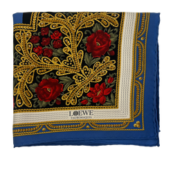 Loewe Pañuelo,Seda,Capote/Luces,Azul.3*