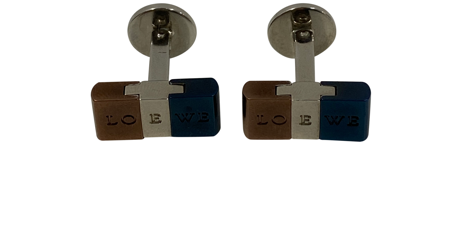 Loewe Gemelos Rectangulares, 80&euro;, Accesorios, Azul/Plata, Metal - Plata, Vista frontal