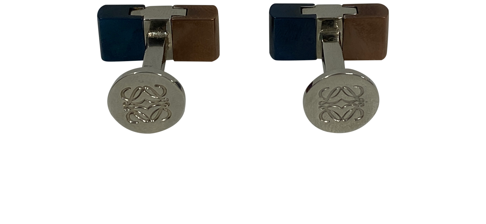 Loewe Gemelos Rectangulares, 80&euro;, Accesorios, Azul/Plata, Metal - Plata, Vista trasera