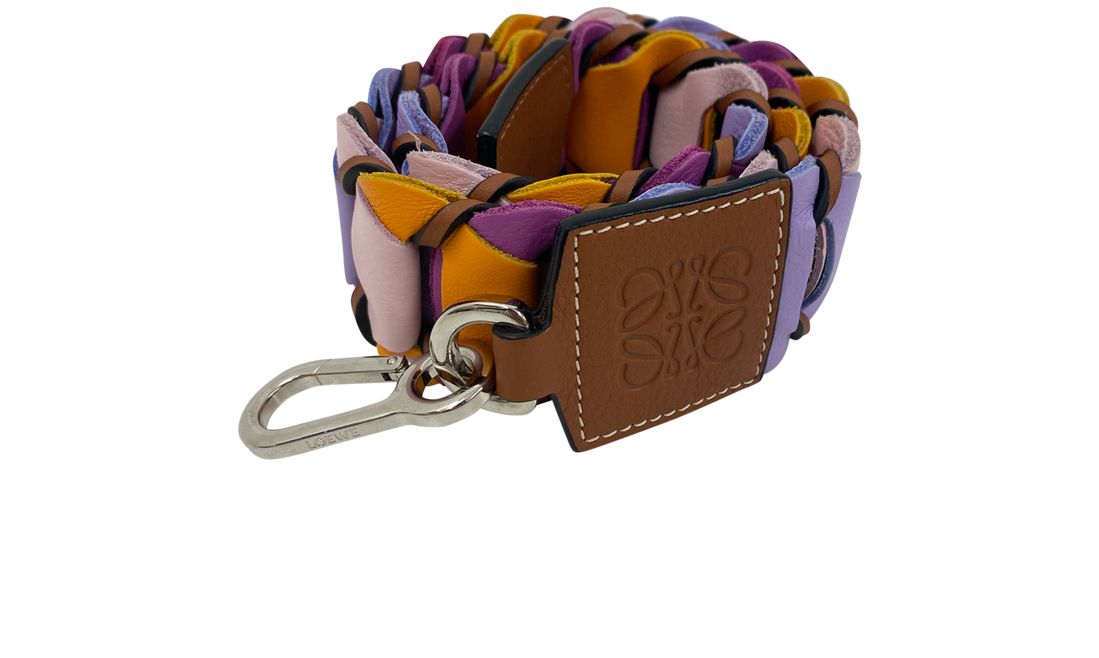 Loewe Strap, 205€, Accesorios, Marrón/Morado, Animal - Piel, Vista frontal