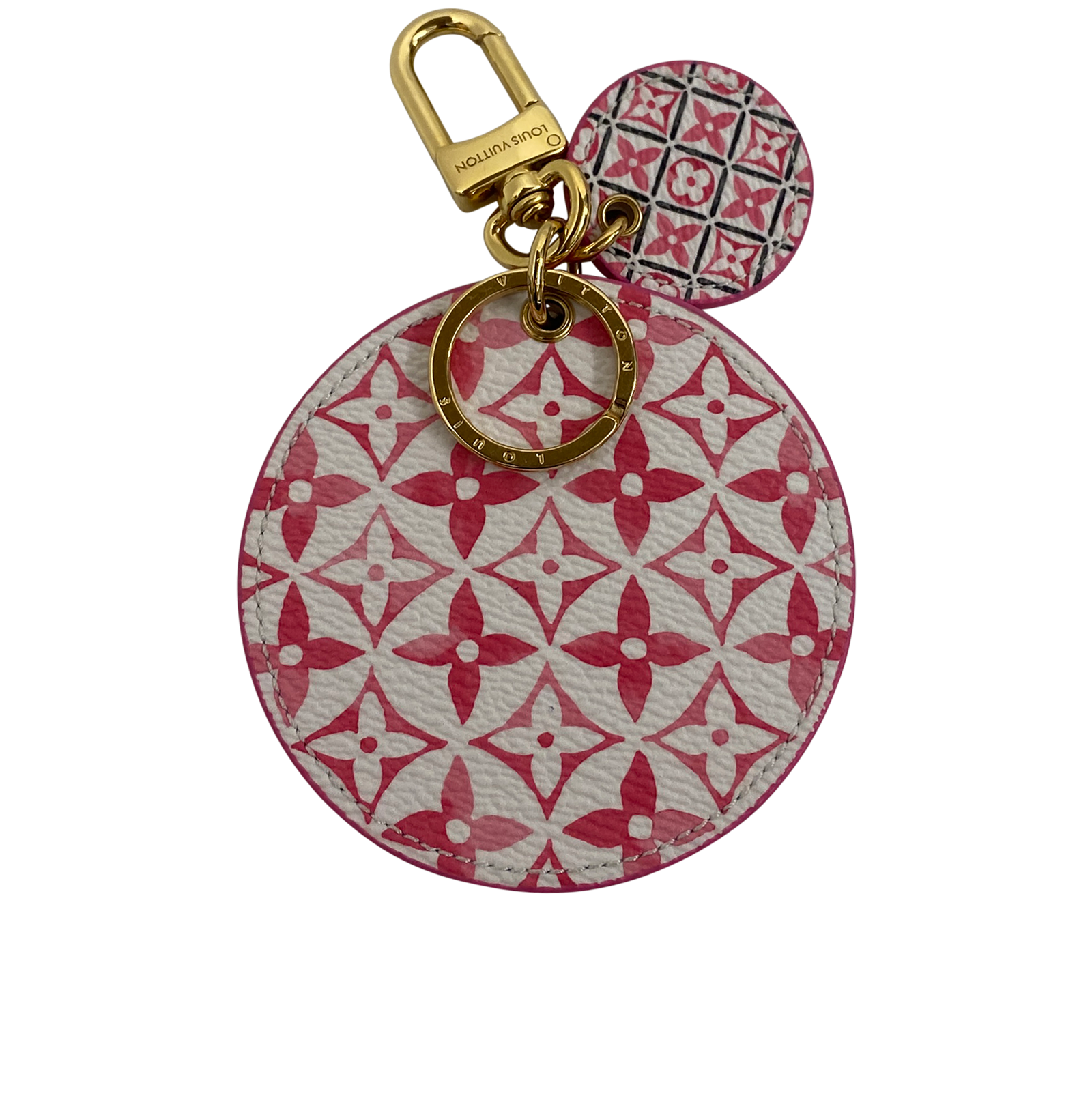 Louis Vuitton Charm Círculos, 180&euro;, Accesorios, Blanco/Rosa, Canvas - General, Vista frontal