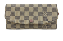Louis Vuitton Billetera, Canvas, Damier, Azur, VM3200