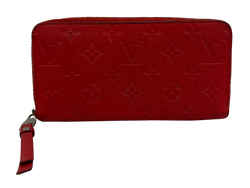 Louis Vuitton Billetera, Piel, Rojo, Monogram,. Em,SP0186,2*