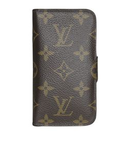 Louis Vuitton Folio Case Iphone 5, Canvas, Mono, Brown, 2