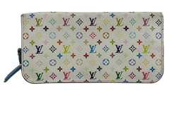 Louis Vuitton Billetera Murakami, Canvas, Mono, Blanco,S/n,2*