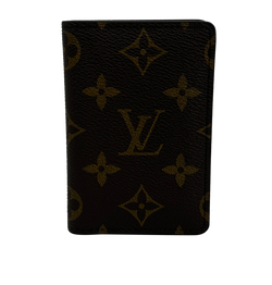 Louis Vuitton Tarjetero, Canvas, Mono, Marron, EO1636,3*
