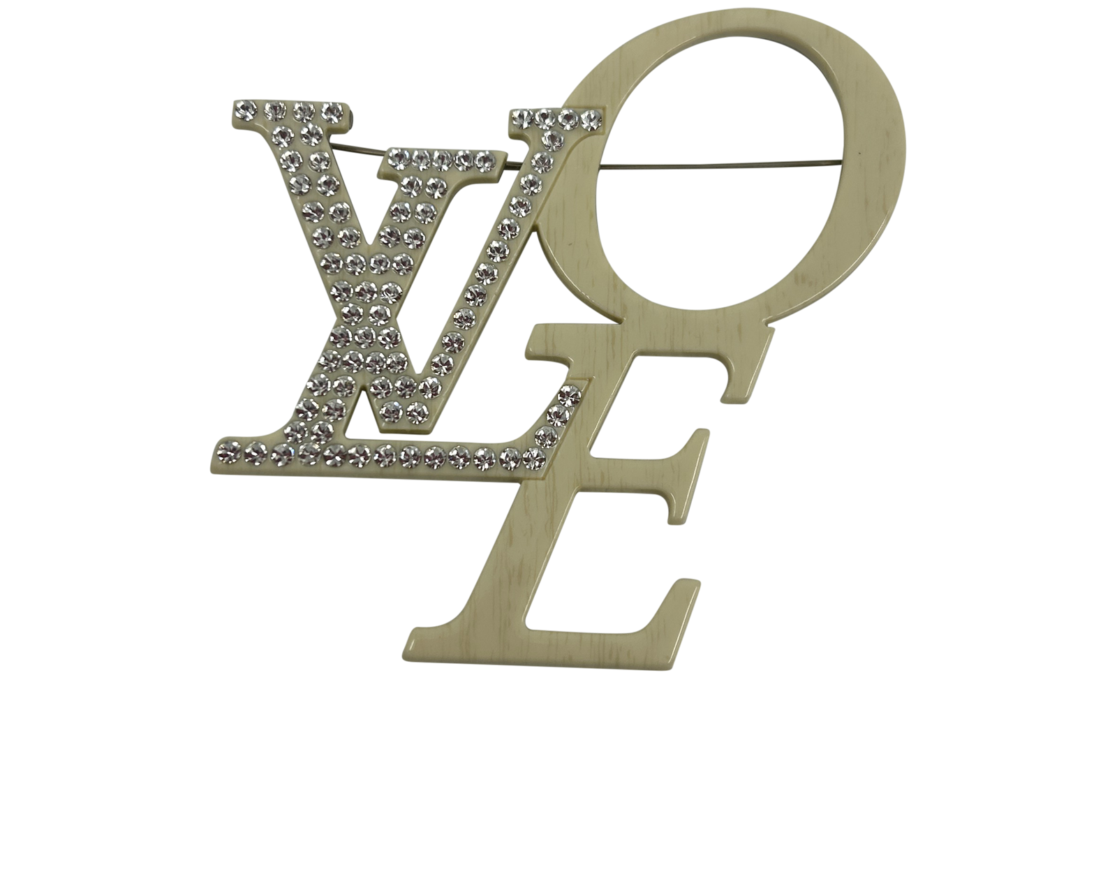 Louis Vuitton Broche, 140&euro;, Joyería, Blanco, Tafetán - Acetato, Vista frontal