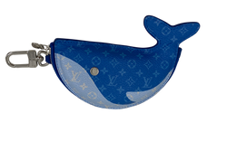 Louis Vuitton Mondero,Llavero,Ballena,Damier,Azul,Codigo,4